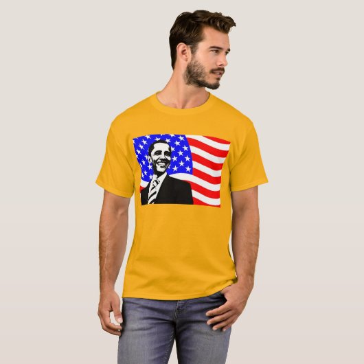 US-Flaggenpräsident Barack Obama Shirt (Vorne ganz)