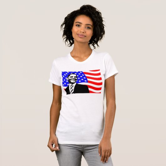 US-Flaggenpräsident Barack Obama Shirt (Vorne ganz)