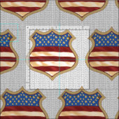 US-Flaggenschild Stoff (Kachel)