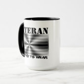US-Flaggenschild - Veteran - es lohnt sich zu trag Tasse (Vorderseite Links)