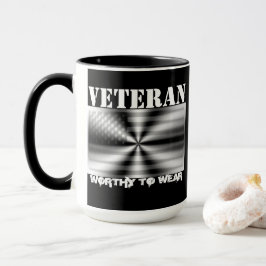 US-Flaggenschild - Veteran - es lohnt sich zu trag Tasse