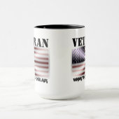 US-Flaggenschild - Veteran - es lohnt sich zu trag Tasse (Zentrum)