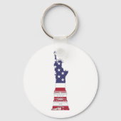 US-Flaggenstatue Schlüsselanhänger (Vorderseite)
