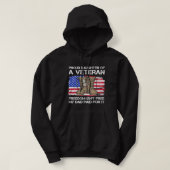 US-Flaggenstolz-Tochter eines erfahrenen US-Militä Hoodie (Design vorne)