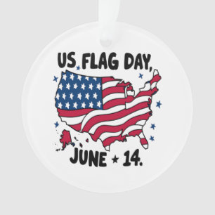 US-Flaggentag Amerikas 250. Geburtstag - US-Flagge Ornament