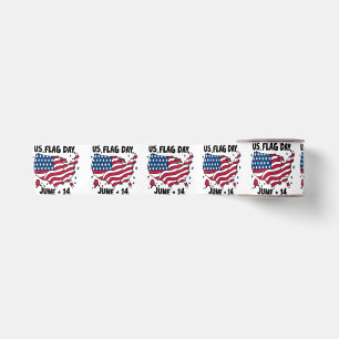 US-Flaggentag Amerikas 250. Geburtstag - US-Flagge Satinband