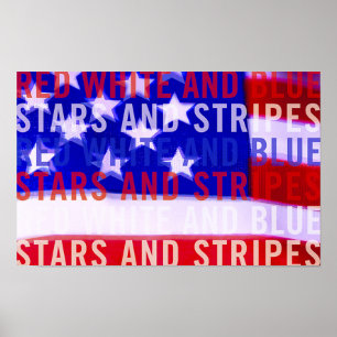 US Flaggeplakat Poster