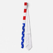 US Flaggequadrat drapiert Krawatte (Rückseite)