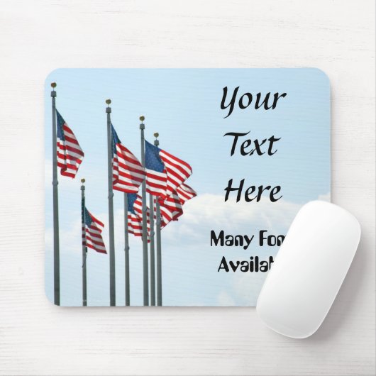 US Flags Array Mousepad (Mit Mouse)