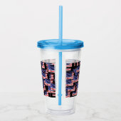 US Flags Patriotic Fun Acryltrinkbecher (Rechts)