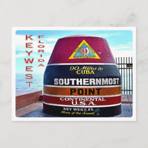 US Florida - Key West - South most point buoy - Postkarte