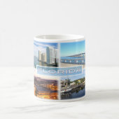 US Florida - Mouth of Miami River at Brickell Key Kaffeetasse (Mittel)