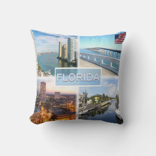 US Florida - Mouth of Miami River at Brickell Key Kissen