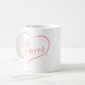 Us Forever Romantic Heart Mug Kaffeetasse (Vorderseite Links)
