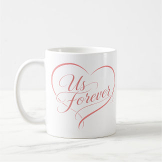 Us Forever Romantic Heart Mug Kaffeetasse