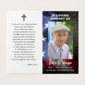 US-Foto zur Beerdigung von Fahnen: Gedeckte Gebets (Außenseite Aufgefaltet)