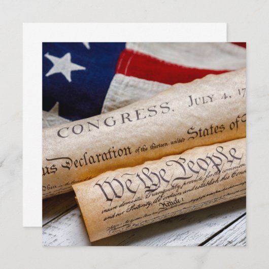 US Founding Documents Ankündigung (Vorne/Hinten)