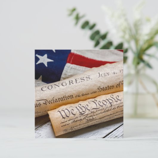 US Founding Documents Ankündigung (Stehend Vorderseite)