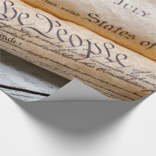US Founding Documents Geschenkpapier (Ecke)