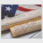 US Founding Documents Geschenkpapier (Flach)