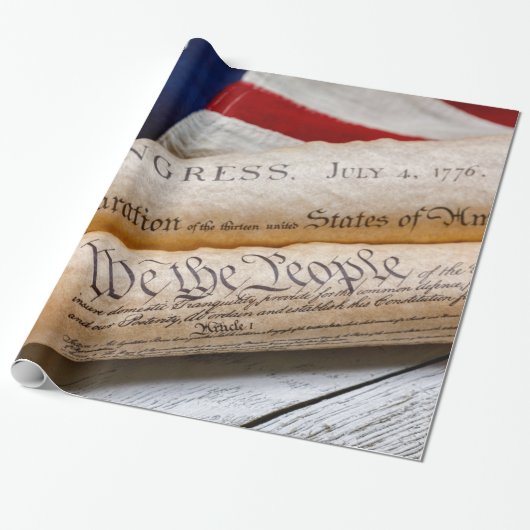 US Founding Documents Geschenkpapier (Ungerollt)