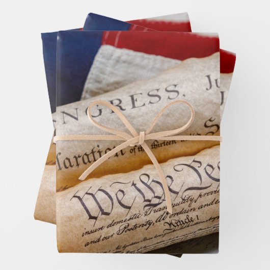 US Founding Documents Geschenkpapier Set (Beispiel)
