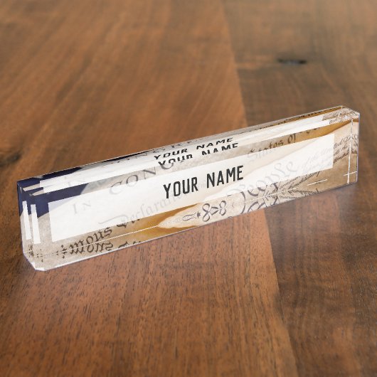 US Founding Documents Namensplakette (Seite)