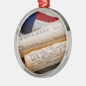 US Founding Documents Ornament Aus Metall (Links)