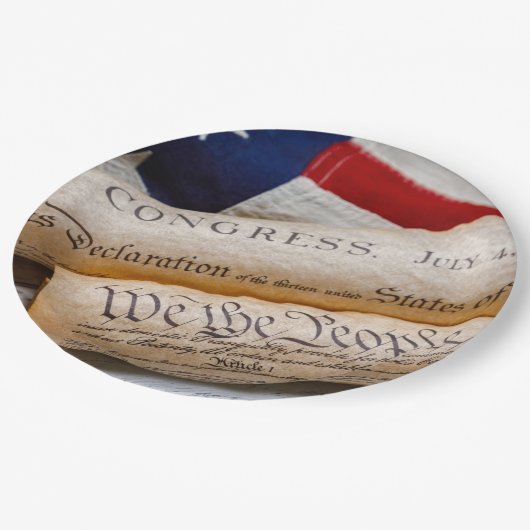 US Founding Documents Pappteller (Schrägansicht)