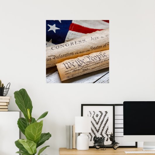 US Founding Documents Poster (Heimbüro)