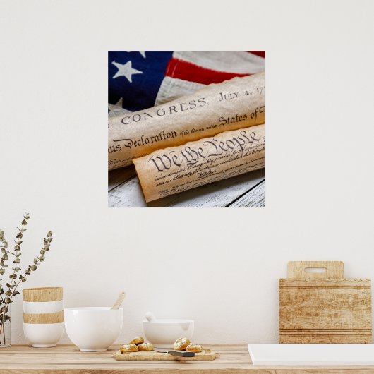 US Founding Documents Poster (Küche)