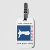 US-Franziskaner-Gepäckanhänger Gepäckanhänger (Vorderseite Vertikal)