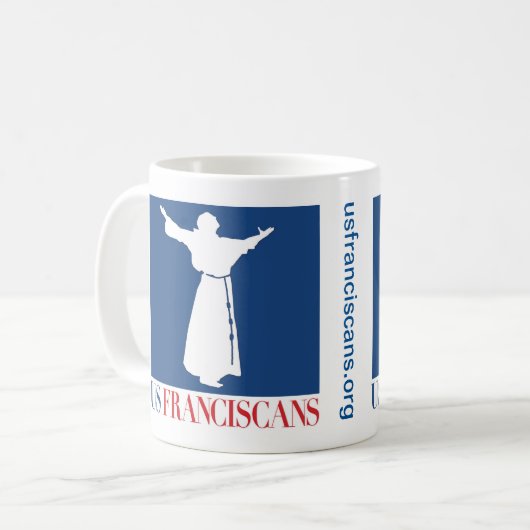 US-Franziskaner-Kaffee-Tasse Kaffeetasse (Vorderseite Links)
