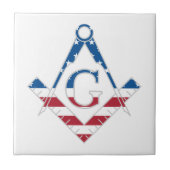 US Freemasonic Symbol Fliese (Vorderseite)
