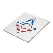 US Freemasonic Symbol Fliese (Seite)