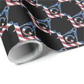 US Freemasonic Symbol Geschenkpapier (Rolleneckpunkt)