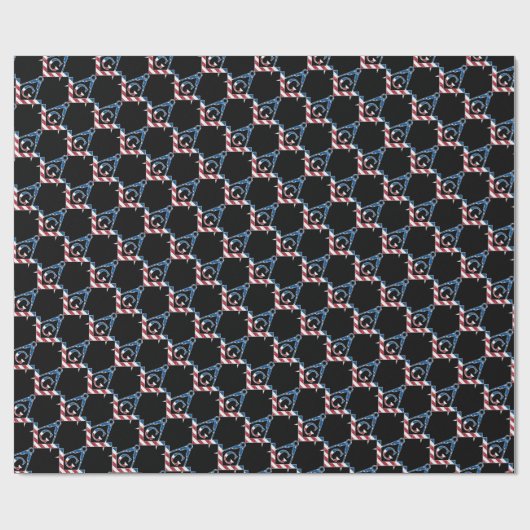 US Freemasonic Symbol Geschenkpapier (Flach)
