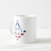 US Freemasonic Symbol Kaffeetasse (Vorderseite Links)