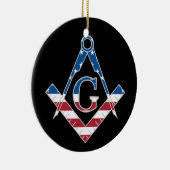 US Freemasonic Symbol Keramikornament (Rechts)