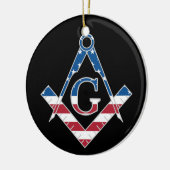 US Freemasonic Symbol Keramikornament (Links)