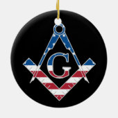 US Freemasonic Symbol Keramikornament (Hinten)