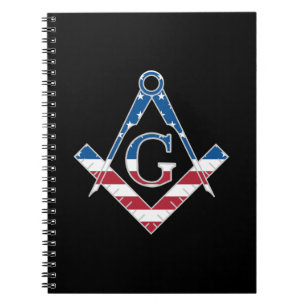 US Freemasonic Symbol Notizblock