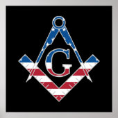 US Freemasonic Symbol Poster (Vorne)