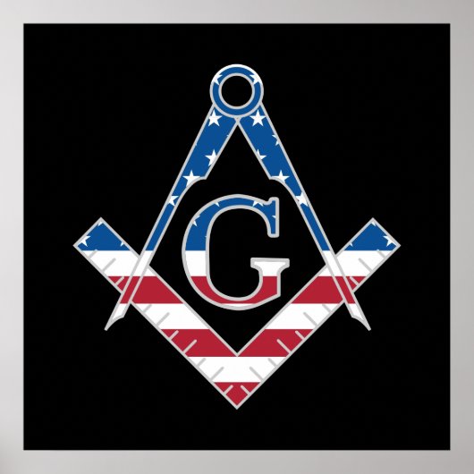 US Freemasonic Symbol Poster (Vorne)
