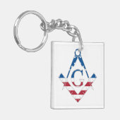 US Freemasonic Symbol Schlüsselanhänger (Vorderseite links)