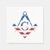 US Freemasonic Symbol Serviette (Vorderseite)