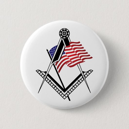 US-Freimaurersymbol Button (Vorderseite)