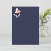 US-Freimaurersymbol Einladung (Stehend Vorderseite)