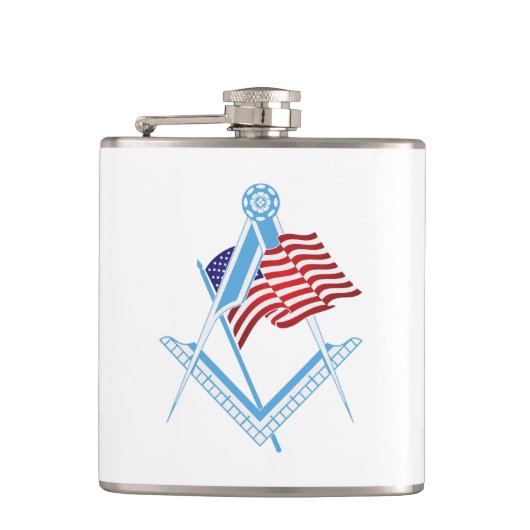 US-Freimaurersymbol Flachmann (Vorderseite)