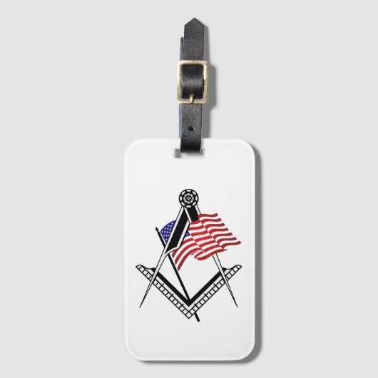 US-Freimaurersymbol Gepäckanhänger (Vorderseite Vertikal)